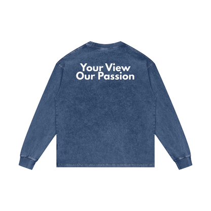 Acid Wash Oversize Long Sleeve T-Shirt