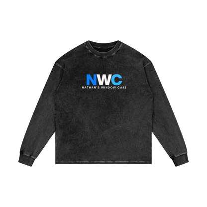 Acid Wash Oversize Long Sleeve T-Shirt