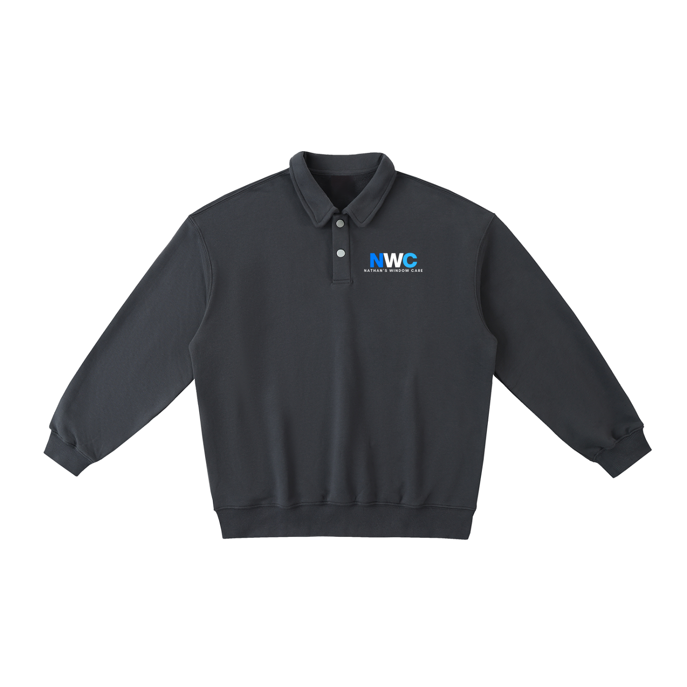 Heavyweight Polo-Collar Sweatshirt