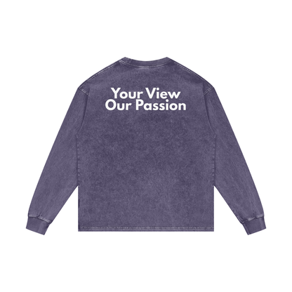 Acid Wash Oversize Long Sleeve T-Shirt