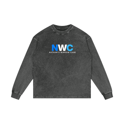 Acid Wash Oversize Long Sleeve T-Shirt